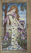 Tapex Vienna FLOWER GIRL IN GOWN Needlepoint Canvas 16" x 31 1/2" 1650-754