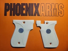 Phoenix Arms HP22A, HP25A, HP22, 22LR 25ACP Faux Ivory Grips with Medallions