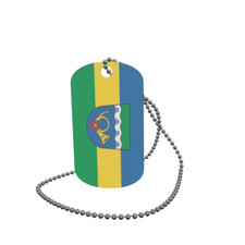 Dog Tag Flag Waidhofen Upper Bavaria Dog Tag Aluminium 30 x 50 mm