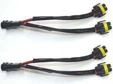 Splitter Wire P S H11 Two Harness Fog Light Replacement Female Connector Socket