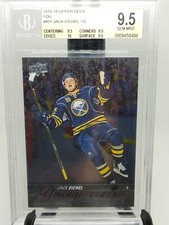 2015-2016 Upper Deck Jack Eichel Young Guns Foil Rookie BGS 9.5 RC Vegas Knights