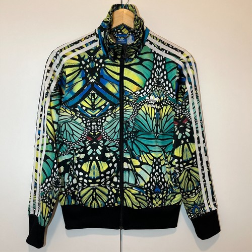 ADIDAS ORIGINALS FIREBIRD TT Jacke Damen Bunt Muster Blumen Gr. 36 Retro Vintage