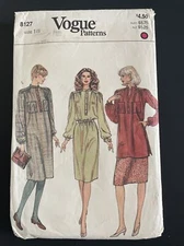 8127 Vogue Patterns DRESS TUNIC TOP Suit Sewing Pattern Size 18