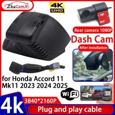 Plug and Play Wifi DVR Dash Cam Camera for Honda Accord 11 Mk11 2023 2024 2025