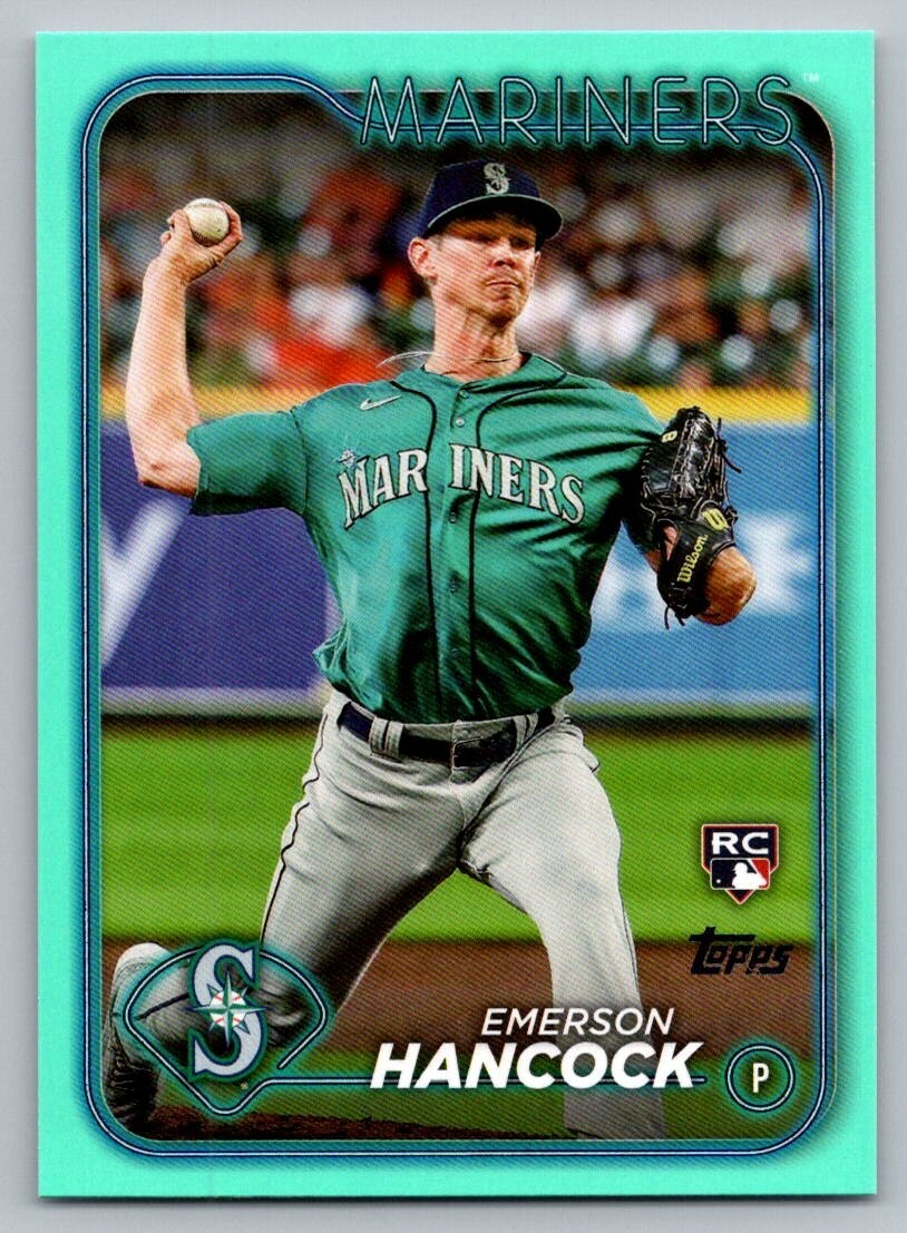 2024 Topps Emerson Hancock #39 Aqua
