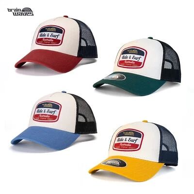 Brain Waves Ben Trucker Cap Mütze Kappe Verstellbar Snapback 4 Farben Neu