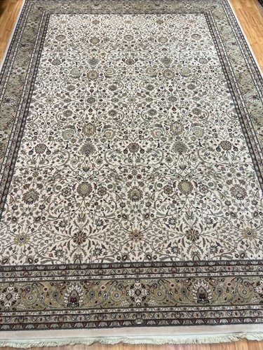 7 10 X 11 2 Karastan Tab Riz Design Oriental Rug Full Pile Made In Usa Ebay