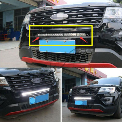 For Ford Explorer 11-19 Car Off Road Front Grille Warning LED Strobe Light Bar