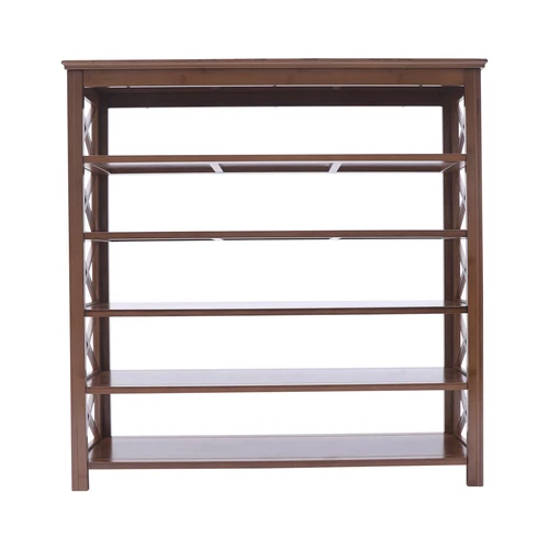 Entryway Shoe Rack 6 Tiers Bamboo Shelf 20 Pairs Shoe Storage Organizer Shelf - Picture 6 of 6
