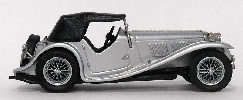Modelos Lansdowne escala 1/43 LDM63 - 1938 AC 16/80 Sports Comp Roadster - plateado Foto 2 de 4