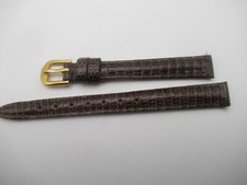10MM Genuine Lizard Brown Ladies Watch Band