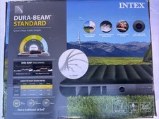 Intex 64779E Dura-Beam Standard Queen Prestige Air Bed Mattress w/Battery Pump