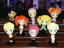 Hey Homies check out Hip Chics complete set of 8 Big Head girl figures (loose)
