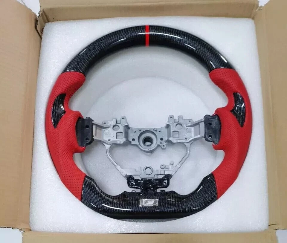 Volante fibra carbono Lexus IS 250 350 RX350 GS NX 2014-2023 Foto 3 de 4