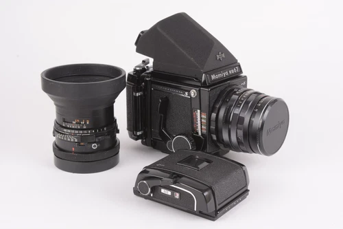 Mamiya RB67 Pro S w/Prism 90mm f/3.8, 50mm f/4.5 Lenses, 120, 220 Backs #Z-52704
