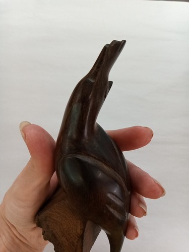 Vintage 5.5" Hand Carved Ironwood Quail Statue #2 - Picture 7 of 11