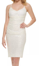 Eliza J Sequined Ruched Sheath Dress L23417 Womens Size S US 6