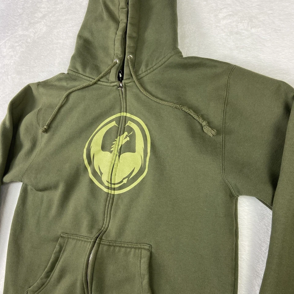 Gafas de sol Dragon Alliance sudadera con capucha cremallera completa verde militar gráfico Foto 3 de 4