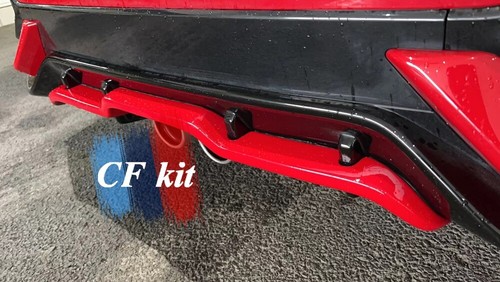 For Honda Civic FK7 10Th Hatchback 17-21 Carbon Fiber Rear Bumper Diffuser Lip - Picture 11 of 12