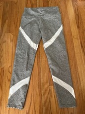 Aerie Women  s Gray  White Leggings Medium Long