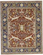 Rusty Red Oushak Chobi Oriental Rug Floral Living Room Decor Carpet 8X10 ft