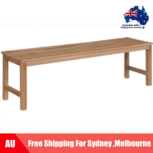 Solid Teak Garden Bench 120cm 150cm Outdoor Patio Backyard Seat