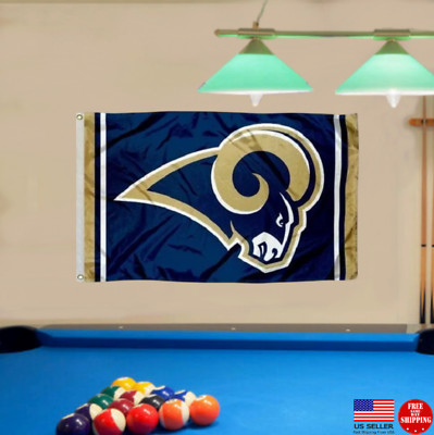 LA Rams Flag 3X5 Los Angeles Banner Tailgating Flags USA Shipping Man Cave RAM