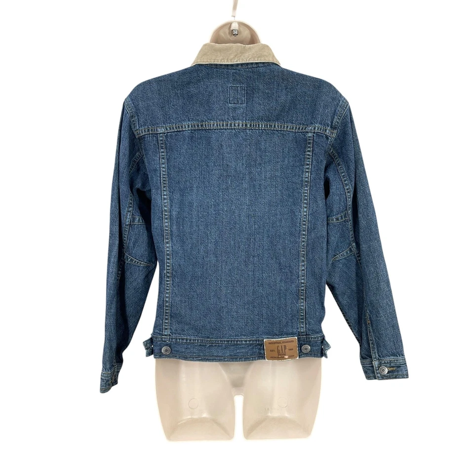 Chaqueta Denim GAP Vintage Niño Talla XL 12 Azul Pana Cuello Camionero Y2K Foto 2 de 4