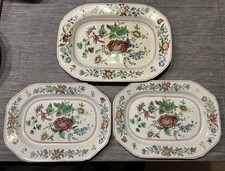 3 x Vintage Copeland Spode Chinesische Rose Servierschale Platten