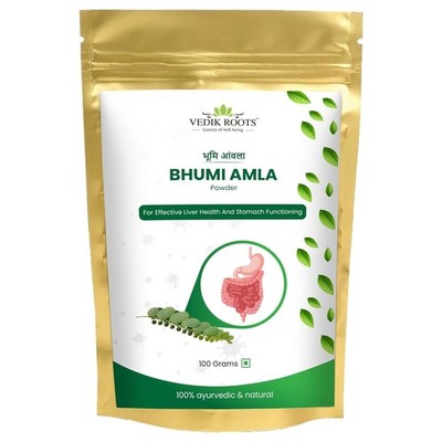 Vedikroots Bhumi Amla Powder Liver Functioning And Digestive Strength 100gm