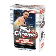 NBA 2024/25 Topps Chrome Basketball Valeur Boite 8 Packs, 4 Cartes Par Paquet