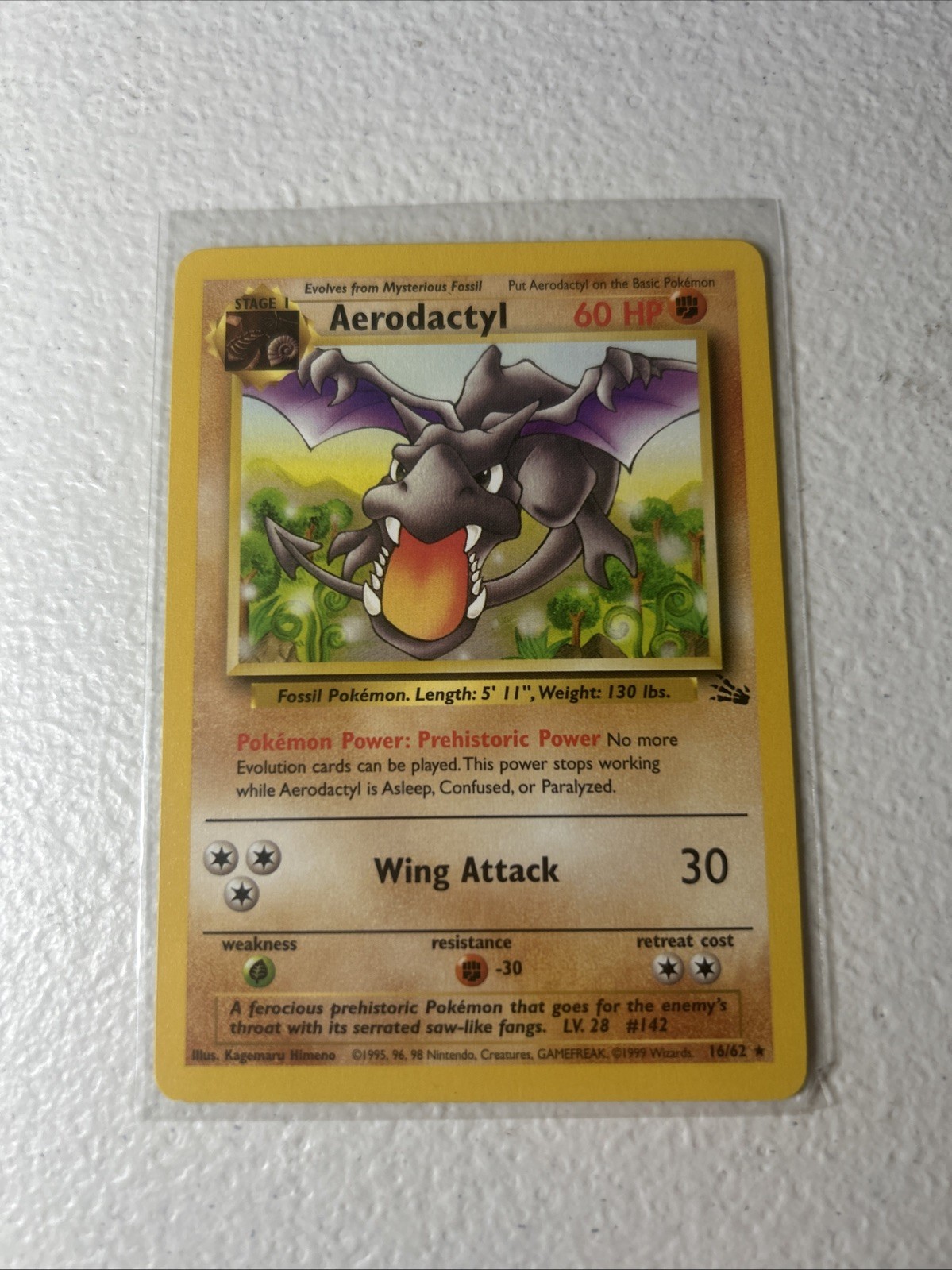 Aerodactyl 16/62 Fossil Regular NM