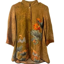 Citron Lotus Paradise Tummy Tuck Shirt XS