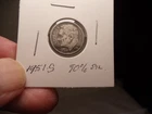 1959 D ROOSEVELT DIME 90% SILVER DARK TONE BOTH SIDES