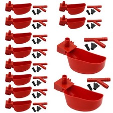 12Pcs Quail Water Cups Pigeon Automatic Bird Waterer for Cage Hang Drinker Br...