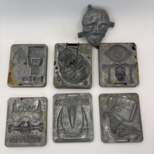 Creepy Crawlers Thingmaker 6 Molds Original Frights Chain Vintage Toy 1966 Metal