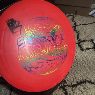 Disco da golf USATO Innova GStar Sidewinder 170 g rosso arcobaleno stella lamina driver