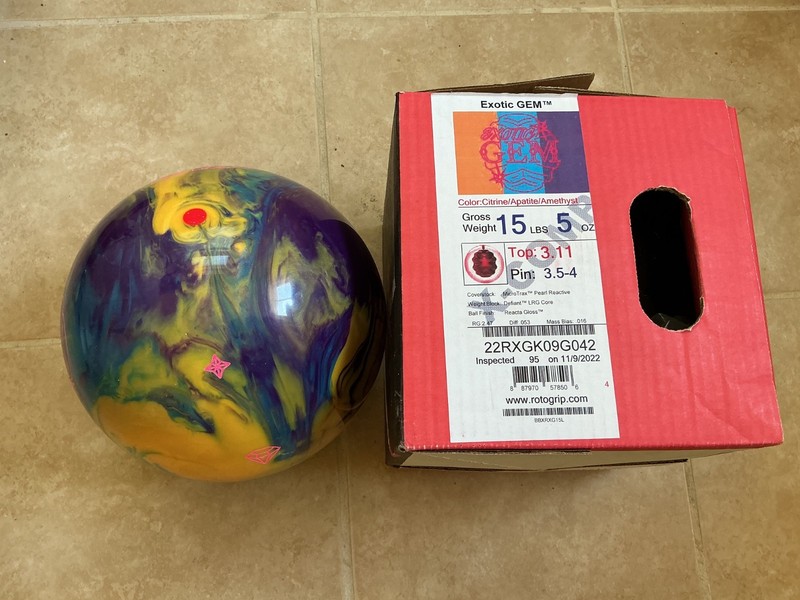 Roto Grip Exotic Gem 15lbs NIB bowling ball