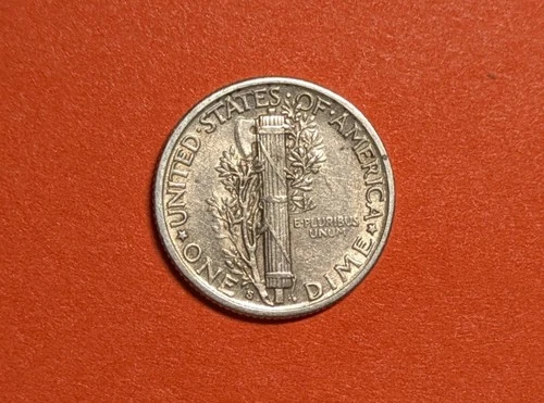 1937-S Mercury Dime - Almost Uncirculated -Some Toning/Little Wear - Collectible