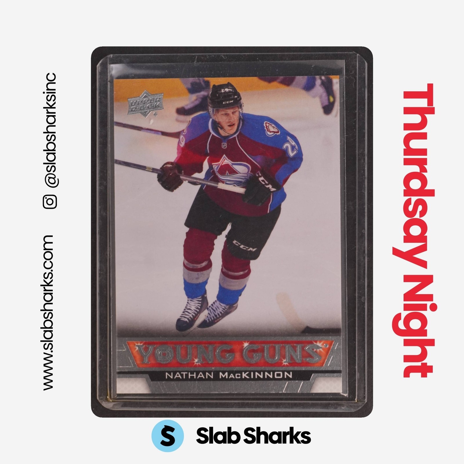 2013 UPPER DECK #238 NATHAN MACKINNON YOUNG GUNS RC ROOKIE