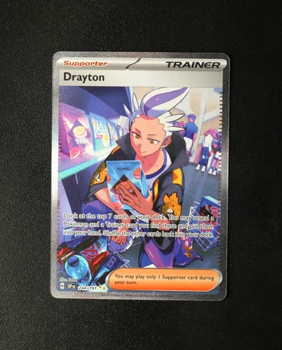 Pokémon Card - Drayton 244/191 Surging Sparks - Special Illustration Rare - NM ⭐