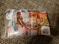 Vera Bradley Midday Garden Ultralight Zip ID Lanyard- Orange Pink- Quilted