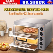 Electric oven commercial&Home Pizza Oven Stainless Steel Double-layer Two-Burner