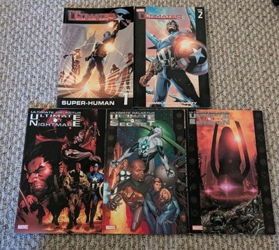 Ultimate Galactus Trilogy Lot 1 3 + The Ultimates 1-2 TPB Marvel 2005 2002