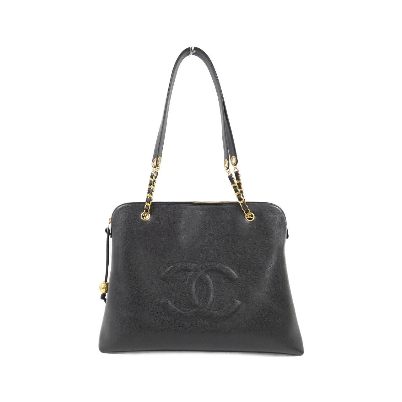 Chanel Caviar Skin Shoulder Bag Women Black One Size 531576