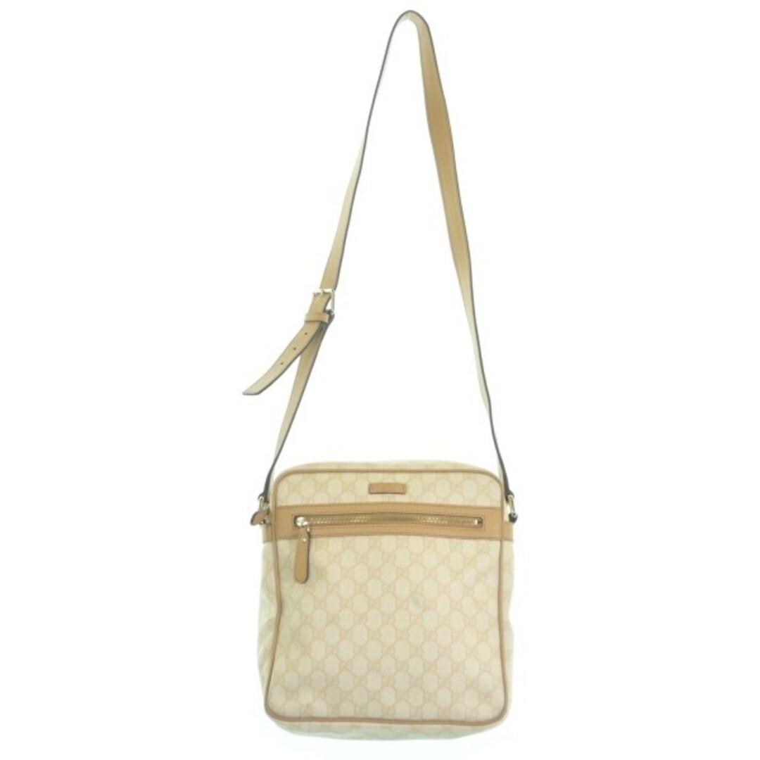 Gucci Women's Shoulder Bag White Beige Pattern Used Free Shipping thumbnail 3