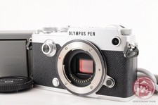 NoShip2US 13855 shots MINT w/ Charger Cable Olympus PEN-F 20.3MP Silver Ck35