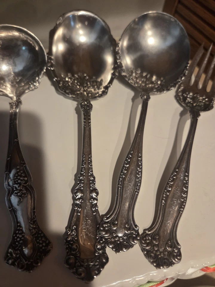 Vajilla de plata antigua A1 Roggers Bros 1847   Foto 4 de 4