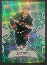 2024-25 Upper Deck ICE #98 Matt Boldy Emerald Green And Base Minnesota Wild