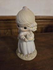 Precious Moments "May Your Birthday Be A Blessing" Porcelain Figurine 1990